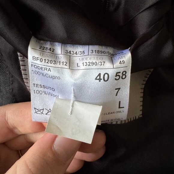 NWOT Canali Gray Check 100% Wool Blazer Suit Trouser 2 Button Set 46L - Picture 3 of 11